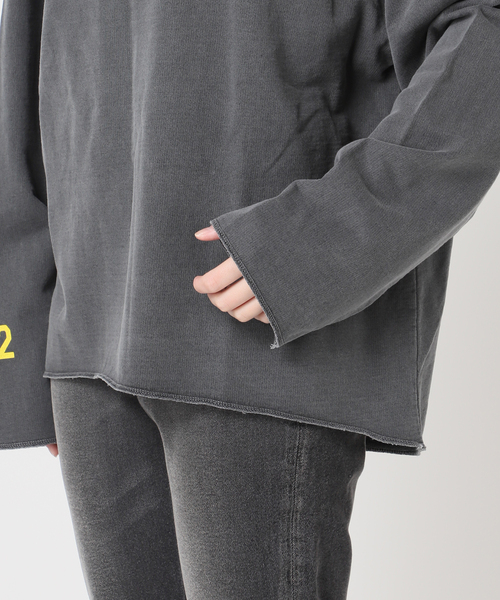 JOURNAL STANDARD relume(ジャーナルスタンダード レリューム)の「《追加》【HOLIDAYS COMFORT】USAコットンインレイウラケプルオーバー(Tシャツ/カットソー・レディース・ブラック系その他/グレー/ブラウン/モスグリーン/パープル・FREE)」の19枚目の写真