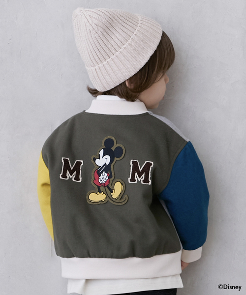 petit main（プティマイン）の「【Disney/リンク/洗える】スタジャン（スタジャン・キッズ・アイボリー/カラフル/ネイビー・130cm/100cm/90cm/120cm/110cm/80ｃｍ）」の8枚目の写真