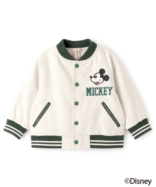 petit main（プティマイン）の「【Disney/リンク/洗える】スタジャン（スタジャン・キッズ・アイボリー/カラフル/ネイビー・130cm/100cm/90cm/120cm/110cm/80ｃｍ）」の10枚目の写真