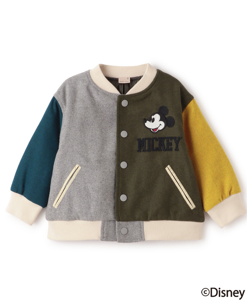 petit main（プティマイン）の「【Disney/リンク/洗える】スタジャン（スタジャン・キッズ・アイボリー/カラフル/ネイビー・130cm/100cm/90cm/120cm/110cm/80ｃｍ）」の12枚目の写真