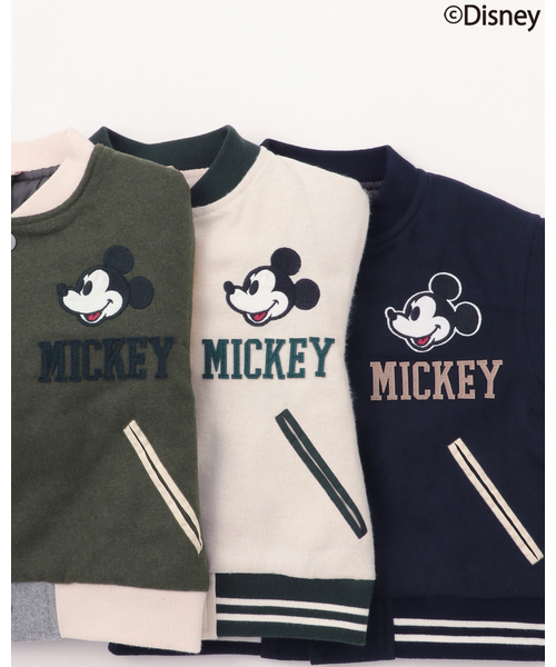 petit main（プティマイン）の「【Disney/リンク/洗える】スタジャン（スタジャン・キッズ・アイボリー/カラフル/ネイビー・130cm/100cm/90cm/120cm/110cm/80ｃｍ）」の16枚目の写真