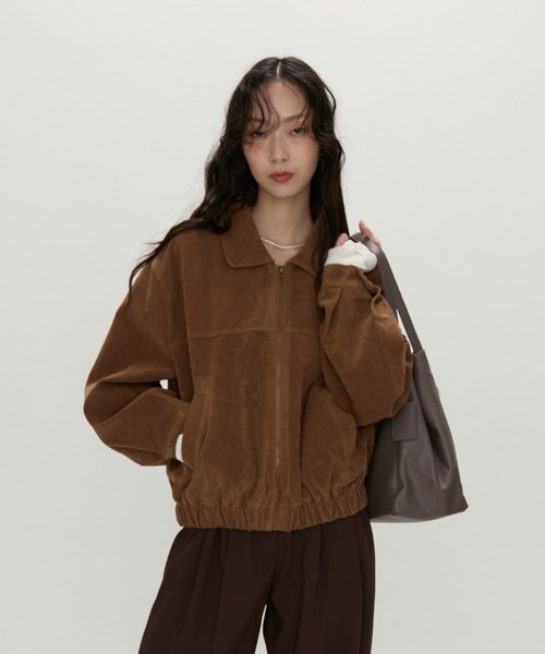CCUスエードブルゾン ジャケット ブラウン 茶 CCUスエードブルゾン ジャケット ブラウン 茶 CCUスエードブルゾン