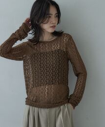 GALLEST（ギャレスト）の「バックカットアウトレースカットソー（Tシャツ/カットソー）」