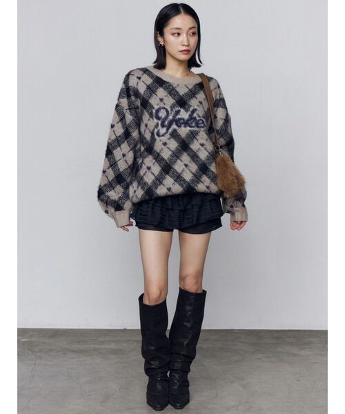 EMODA（エモダ）の「ティアードショートパンツ（その他パンツ・レディース・ブラウン/ブラック・FREE）」の12枚目の写真