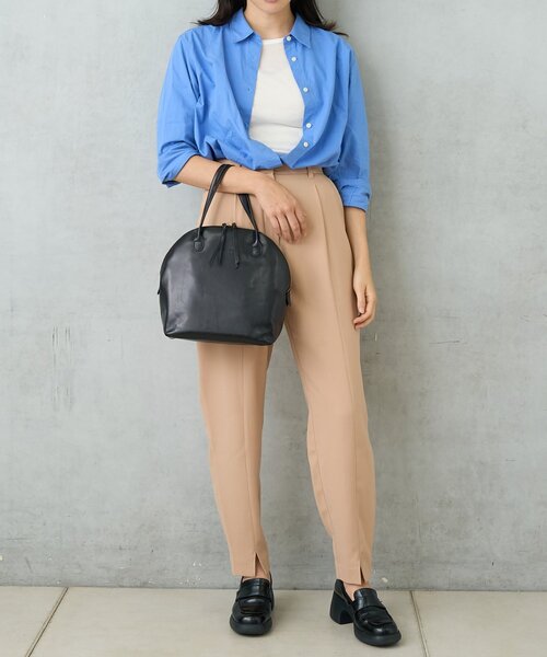 BIRTHDAY BAR（バースデイバー）の「LIGHT LEATHER BOSTON 軽量本革ボストンバッグ（ボストンバッグ・レディース・ブラック/ダークブラウン/キャメル・0）」の6枚目の写真