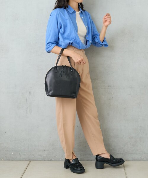 BIRTHDAY BAR（バースデイバー）の「LIGHT LEATHER BOSTON 軽量本革ボストンバッグ（ボストンバッグ・レディース・ブラック/ダークブラウン/キャメル・0）」の7枚目の写真