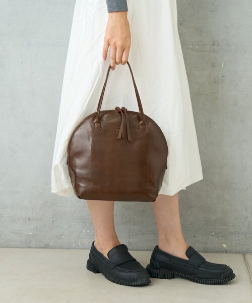 BIRTHDAY BAR（バースデイバー）の「LIGHT LEATHER BOSTON 軽量本革ボストンバッグ（ボストンバッグ・レディース・ブラック/ダークブラウン/キャメル・0）」の10枚目の写真