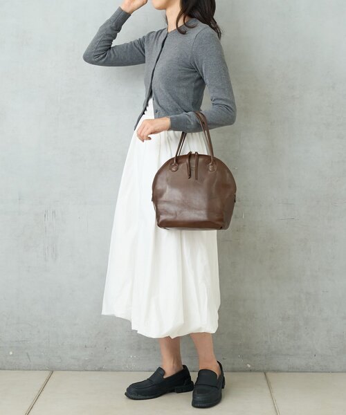 BIRTHDAY BAR（バースデイバー）の「LIGHT LEATHER BOSTON 軽量本革ボストンバッグ（ボストンバッグ・レディース・ブラック/ダークブラウン/キャメル・0）」の12枚目の写真