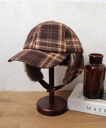 TESTIFY（テスティファイ）の「Check Fur Ear Cap（キャップ）」
