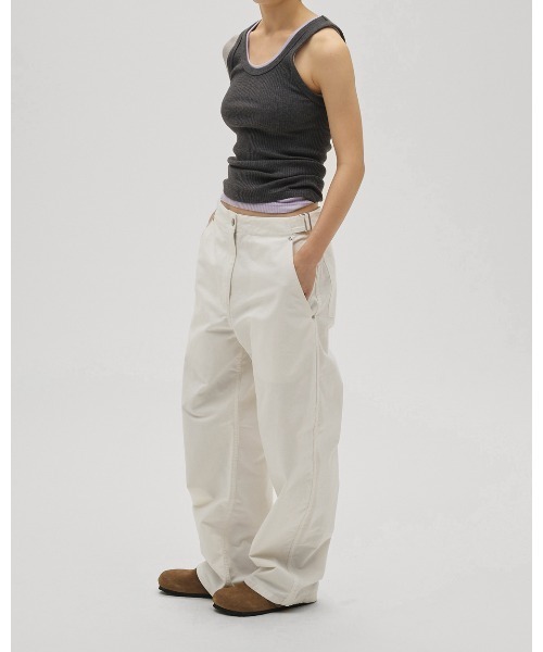 TODAYFUL（トゥデイフル）の「Boyfriend Cotton Pants（デニムパンツ・レディース・ブラック/ホワイト・36inch/38inch）」の7枚目の写真