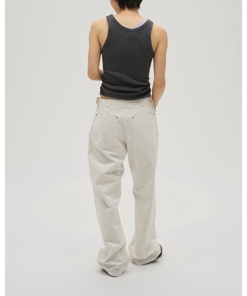 TODAYFUL（トゥデイフル）の「Boyfriend Cotton Pants（デニムパンツ・レディース・ブラック/ホワイト・36inch/38inch）」の8枚目の写真