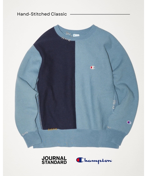 CHAMPION / チャンピオン 別注 ハンド ステッチ クルー スウェット
