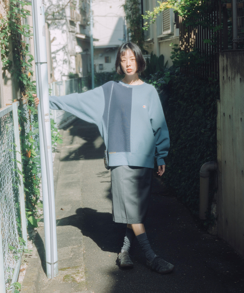 CHAMPION / チャンピオン 別注 ハンド ステッチ クルー