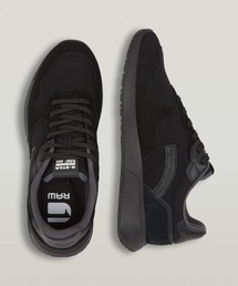 AVER TNL SNEAKERS/レザーナイロンミックスロゴローカットスニーカー