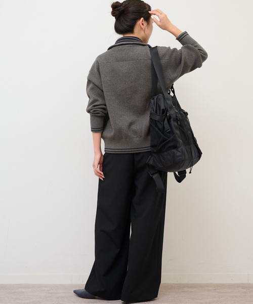 JOURNAL STANDARD relume（ジャーナルスタンダード　レリューム）の「ドライバーズジャケット（カーディガン/ボレロ・レディース・チャコールグレー/ネイビー・FREE）」の22枚目の写真