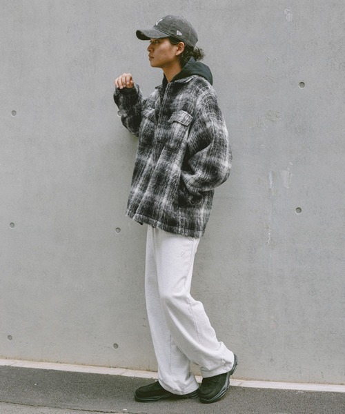 RAGEBLUE(レイジブルー)の「SHAGGY CHECK CPO JACKET / シャギーチェックジャケット(ブルゾン・メンズ・ブラック系その他/ブラウン系その他・LARGE/MEDIUM)」の4枚目の写真