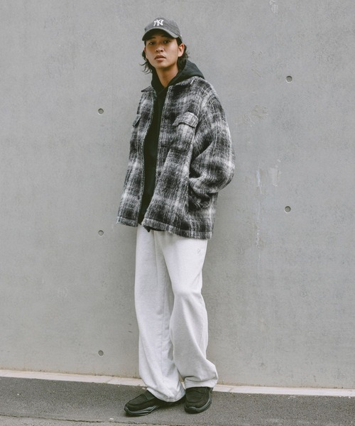 RAGEBLUE(レイジブルー)の「SHAGGY CHECK CPO JACKET / シャギーチェックジャケット(ブルゾン・メンズ・ブラック系その他/ブラウン系その他・LARGE/MEDIUM)」の5枚目の写真
