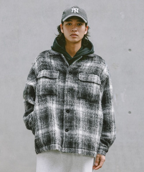 RAGEBLUE(レイジブルー)の「SHAGGY CHECK CPO JACKET / シャギーチェックジャケット(ブルゾン・メンズ・ブラック系その他/ブラウン系その他・LARGE/MEDIUM)」の11枚目の写真