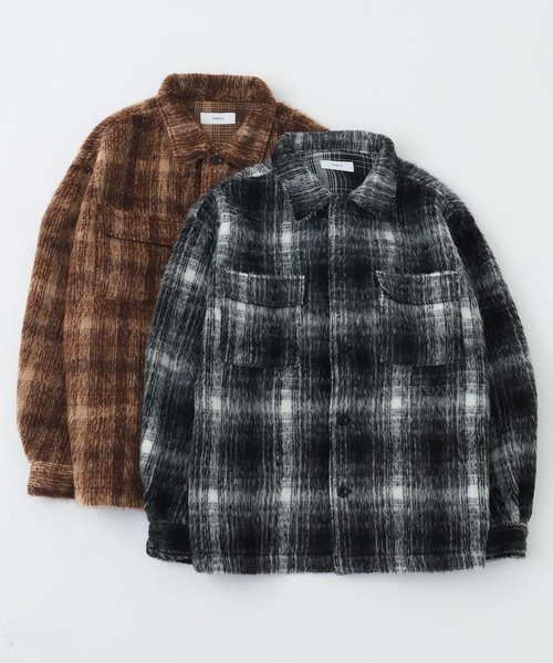 RAGEBLUE(レイジブルー)の「SHAGGY CHECK CPO JACKET / シャギーチェックジャケット(ブルゾン・メンズ・ブラック系その他/ブラウン系その他・LARGE/MEDIUM)」の21枚目の写真