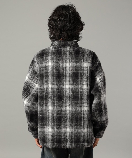 セール】SHAGGY CHECK CPO JACKET / シャギーチェックジャケット