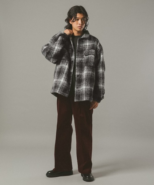 セール】SHAGGY CHECK CPO JACKET / シャギーチェックジャケット
