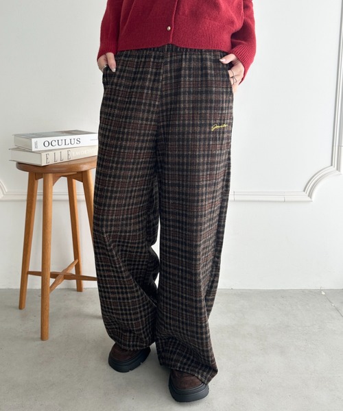 セール】チェック柄ワイドパンツ（その他パンツ）｜wears（ウェアーズ