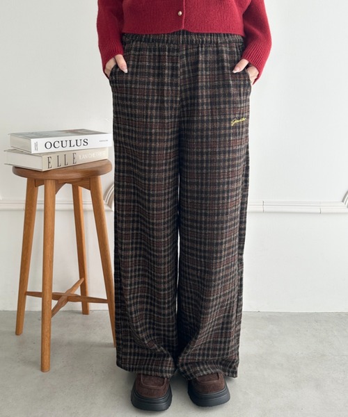 セール】チェック柄ワイドパンツ（その他パンツ）｜wears（ウェアーズ