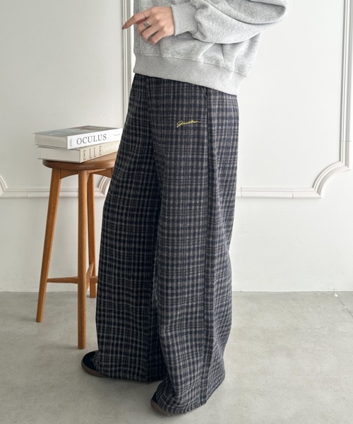 セール】チェック柄ワイドパンツ（その他パンツ）｜wears（ウェアーズ