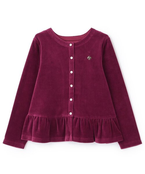 ベロアペプラムカーディガン（カーディガン/ボレロ）｜kate spade new