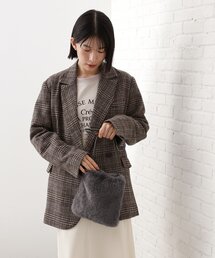 THE SHOP TK  | フェイクファーショルダーミニバッグ(ショルダーバッグ)