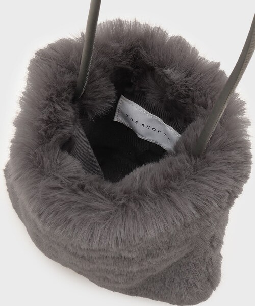 THE SHOP TK （ザ ショップ ティーケー ）の「フェイクファーショルダーミニバッグ（ショルダーバッグ・レディース・ナチュラル/キャメル/スミクロ・00）」の17枚目の写真