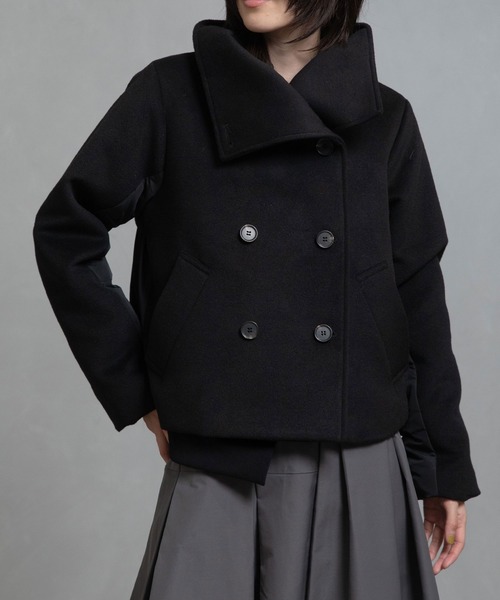 MARECHAL TERRE（マルシャルテル）の「スタンドダウンコート（ダウンジャケット/コート・レディース・キャメル/グレー/ブラック/ネイビー・MEDIUM）」の2枚目の写真