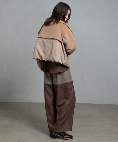 MARECHAL TERRE（マルシャルテル）の「スタンドダウンコート（ダウンジャケット/コート・レディース・キャメル/グレー/ブラック/ネイビー・MEDIUM）」の7枚目の写真