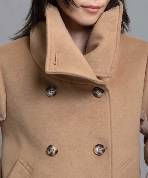 MARECHAL TERRE（マルシャルテル）の「スタンドダウンコート（ダウンジャケット/コート・レディース・キャメル/グレー/ブラック/ネイビー・MEDIUM）」の10枚目の写真