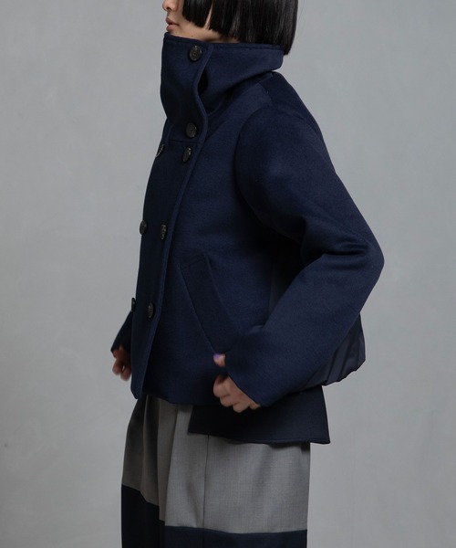 MARECHAL TERRE（マルシャルテル）の「スタンドダウンコート（ダウンジャケット/コート・レディース・キャメル/グレー/ブラック/ネイビー・MEDIUM）」の16枚目の写真