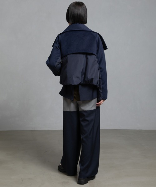 MARECHAL TERRE（マルシャルテル）の「スタンドダウンコート（ダウンジャケット/コート・レディース・キャメル/グレー/ブラック/ネイビー・MEDIUM）」の18枚目の写真