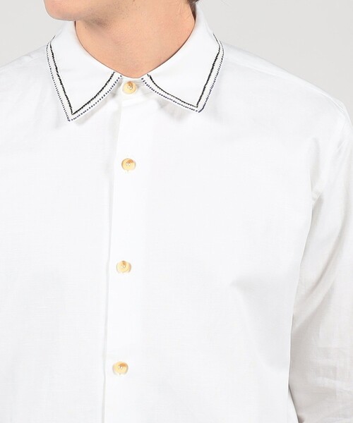 jupe by jackie（ジュップバイジャッキー）の「JUPE BY JACKIE エンブロイダリーシャツ（シャツ/ブラウス・メンズ・ホワイト系その他・L/M）」の6枚目の写真