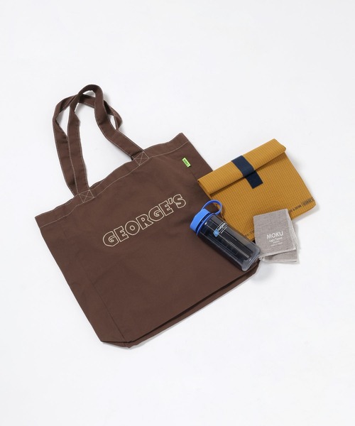 GEORGE'S（ジョージズ）の「【GEORGE'S】ロゴトートBAG（トートバッグ・メンズ・レッド/グリーン/チャコール/ブラウン/オレンジ/ネイビー/キナリ/ダークブラウン/ライトブルー・FREE）」の4枚目の写真