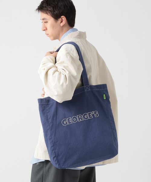 GEORGE'S(ジョージズ)の「【GEORGE'S】ロゴトートBAG(トートバッグ・メンズ・レッド/グリーン/チャコール/ブラウン/オレンジ/ネイビー/キナリ・FREE)」の5枚目の写真