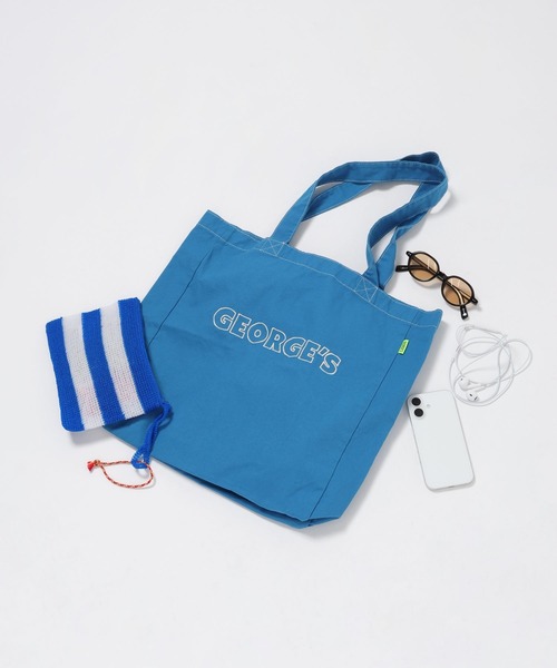 GEORGE'S（ジョージズ）の「【GEORGE'S】ロゴトートBAG（トートバッグ・メンズ・レッド/グリーン/チャコール/ブラウン/オレンジ/ネイビー/キナリ/ダークブラウン/ライトブルー・FREE）」の6枚目の写真