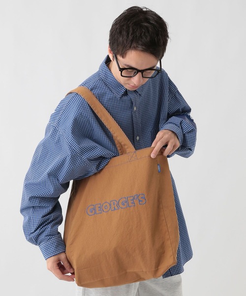 GEORGE'S（ジョージズ）の「【GEORGE'S】ロゴトートBAG（トートバッグ・メンズ・レッド/グリーン/チャコール/ブラウン・FREE）」の18枚目の写真
