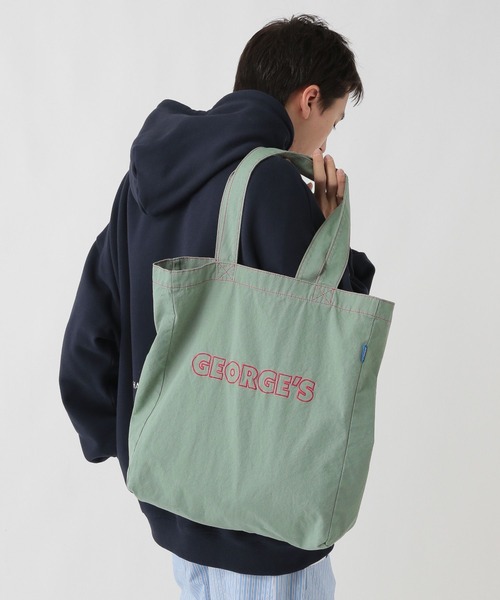 GEORGE'S（ジョージズ）の「【GEORGE'S】ロゴトートBAG（トートバッグ・メンズ・レッド/グリーン/チャコール/ブラウン・FREE）」の21枚目の写真