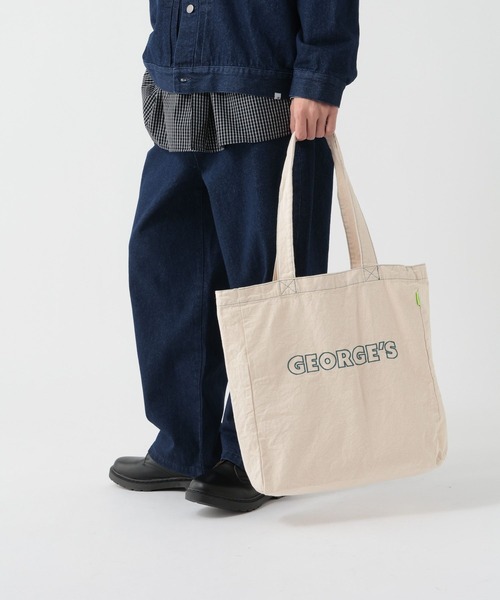 GEORGE'S（ジョージズ）の「【GEORGE'S】ロゴトートBAG（トートバッグ・メンズ・レッド/グリーン/チャコール/ブラウン・FREE）」の7枚目の写真