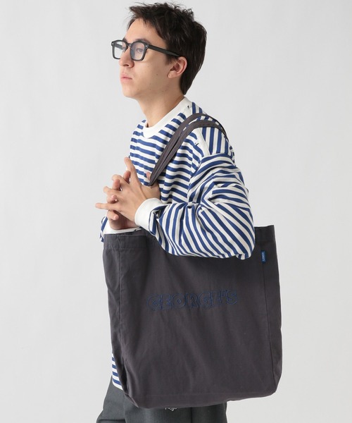 GEORGE'S（ジョージズ）の「【GEORGE'S】ロゴトートBAG（トートバッグ・メンズ・レッド/グリーン/チャコール/ブラウン・FREE）」の9枚目の写真