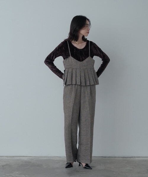 GALLEST(ギャレスト)の「【一部店舗限定】クラッシュベロア2Wayカットソー(Tシャツ/カットソー・レディース・オフホワイト/ブラック/ブラウン系その他・38)」の9枚目の写真