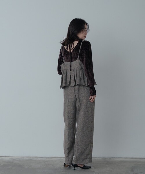 GALLEST(ギャレスト)の「【一部店舗限定】クラッシュベロア2Wayカットソー(Tシャツ/カットソー・レディース・オフホワイト/ブラック/ブラウン系その他・38)」の10枚目の写真