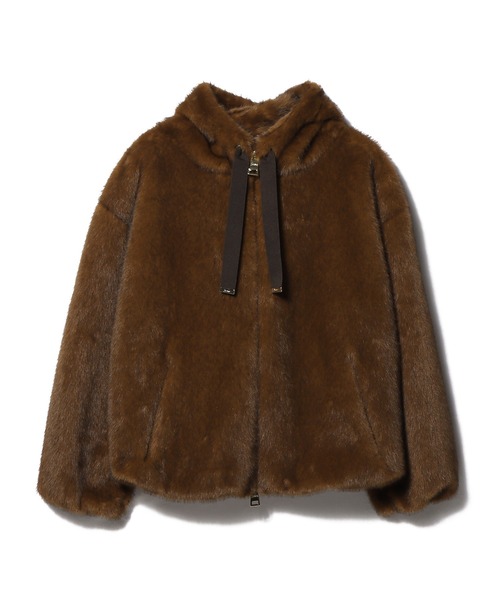 HERNO / エコファーフーデッドブルゾン（ブルゾン）｜HERNO（ヘルノ