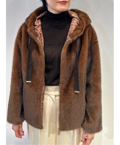 HERNO / エコファーフーデッドブルゾン（ブルゾン）｜HERNO（ヘルノ