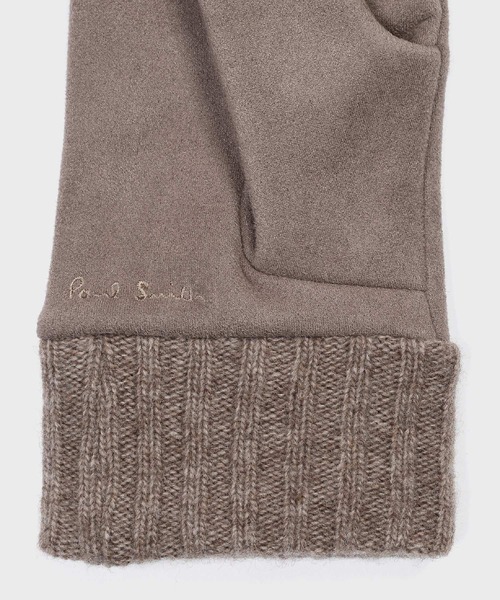 Paul Smith（ポールスミス）の「アーティストストライプリブ グローブ【250754】（手袋・メンズ・ブラック/ネイビー/ベージュ・FREE）」の6枚目の写真