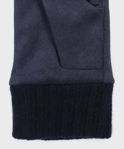 Paul Smith（ポールスミス）の「アーティストストライプリブ グローブ【250754】（手袋・メンズ・ブラック/ネイビー/ベージュ・FREE）」の8枚目の写真